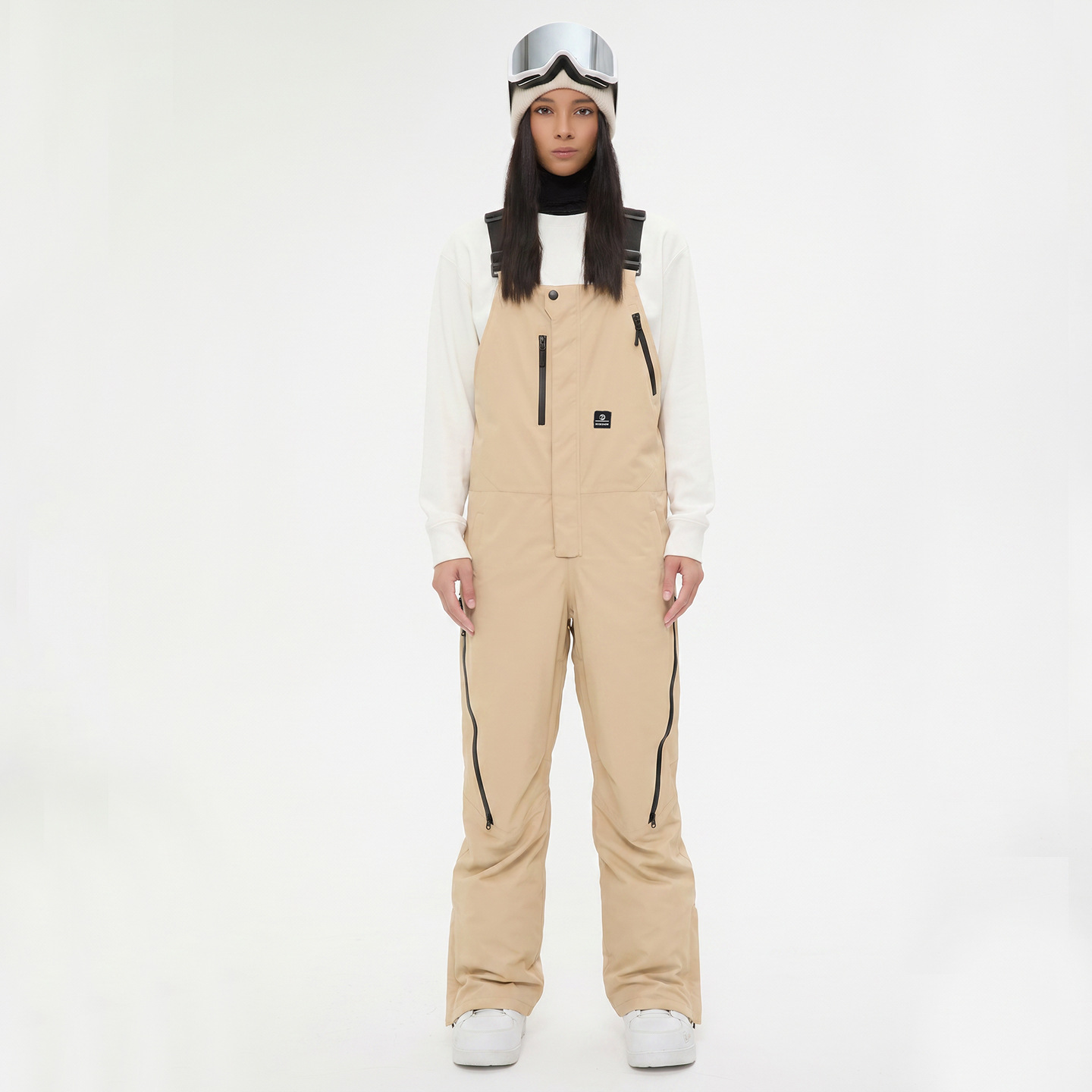 Ski Overalls for Women and Men, Snowboard and Ski Pants, Cold-Proof, Waterproof, Outdoor Thermal One-Piece Ski Pants, Cross-Border E-Commerce