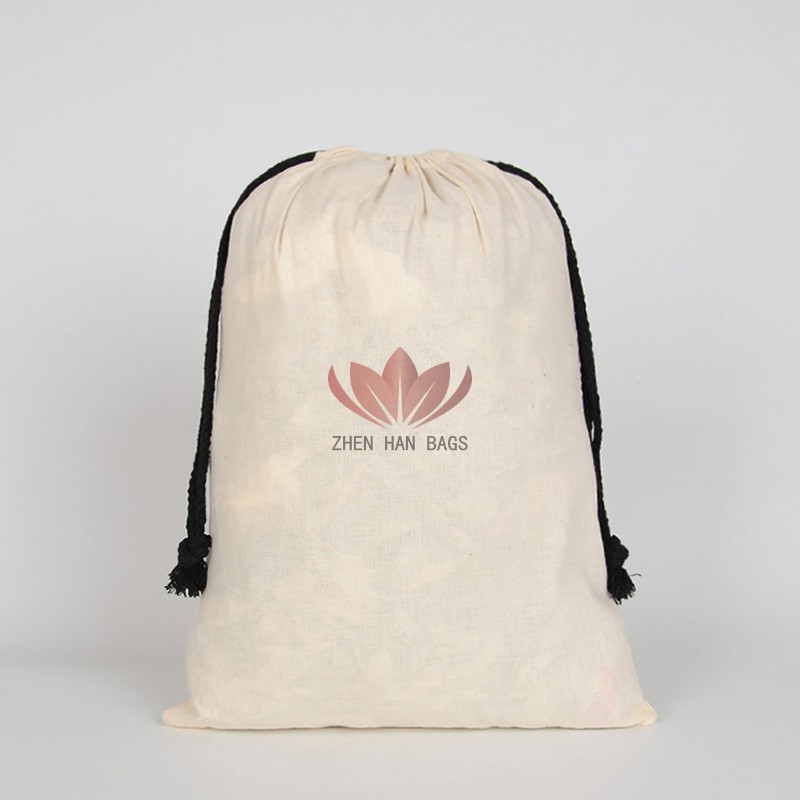 帆布束口袋定 制棉布抽绳五谷杂粮大米袋搬家收纳袋创 意空白包