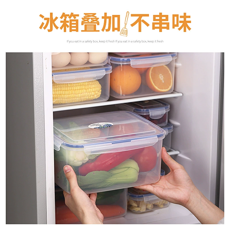 Прозрачный пластиковый набор контейнеров для продуктов, различные формы, объёмы 250–5300 мл, крышки герметичные