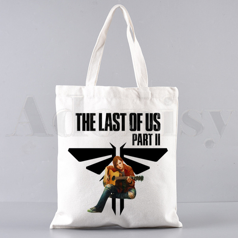 The Last Of Us Part II印花帆布包原宿单肩包时尚手提购物袋外贸