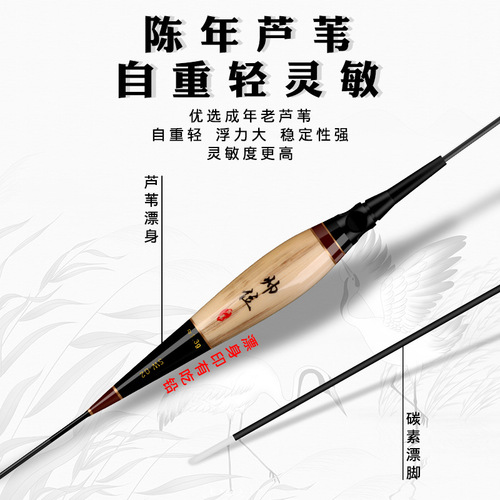 Reed electronic float, high sensitivity, luminous, eye-catching, shadowless tail crucian carp, lake reservoir float, anti-flowing water fish float