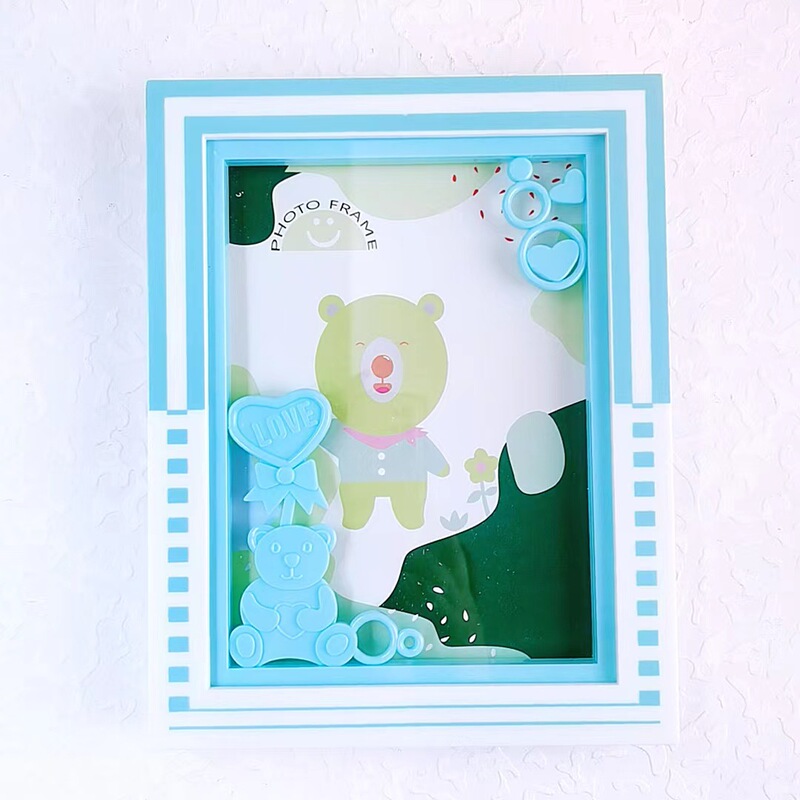 [manufacturer] 7inch Table Bear Photo Frame 7inch Plastic Photo Frame Photo Studio Table Simple Photo Frame Gift