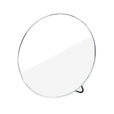 Dormitorio espejo Escritorio de pie de escritorio prepucio PU imagen impresa lindo de una sola cara plegable chica espejo de maquillaje ins