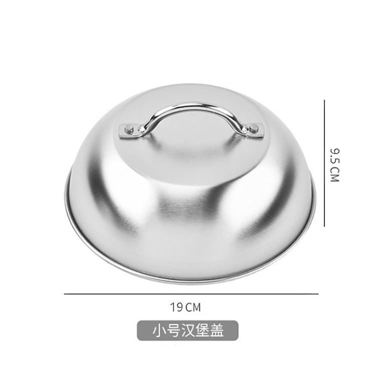 レストランやホテル用のステンレス製フードカバー、防塵・防虫、洋食ステーキカバー、丸型穴なしフードカバー、鉄板焼きカバー|undefined
