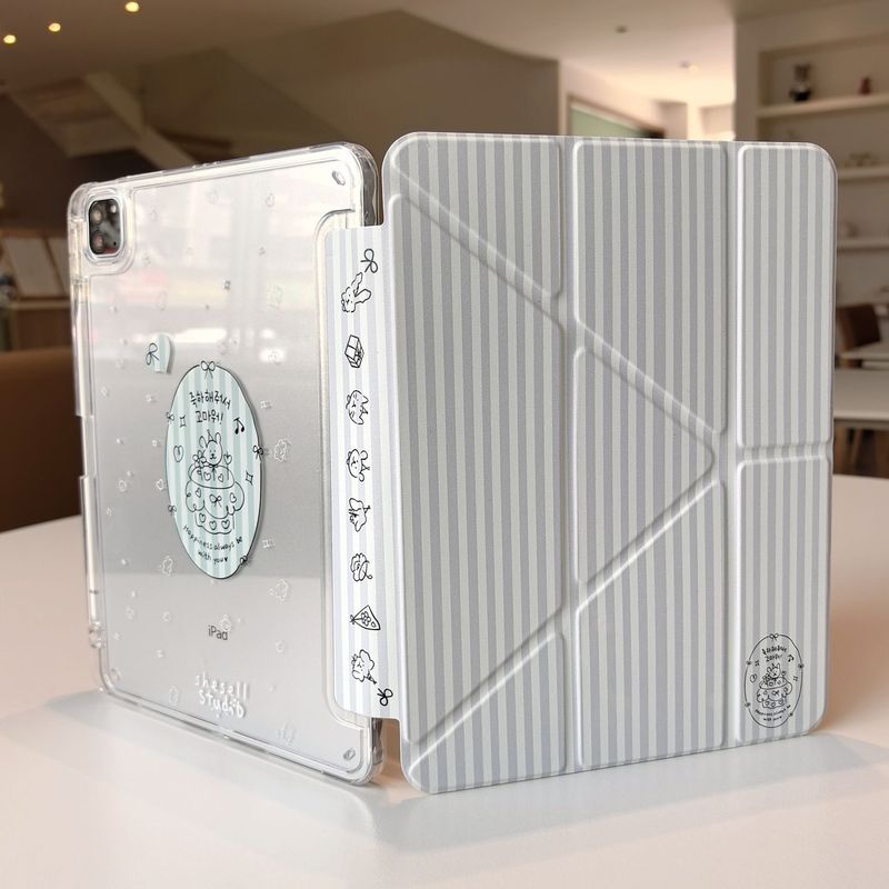 ipad11代保护壳套3+Y支撑可爱小狗苹果平板10代带笔槽防摔壳子|undefined