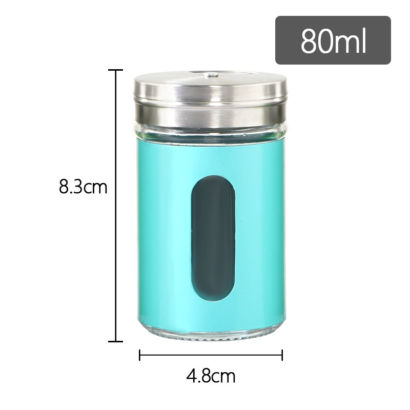 Botella de condimento de vidrio doméstico de acero inoxidable sellado botella de pimienta botella de MSG botella de condimento de cocina botella de condimento de vidrio image 11