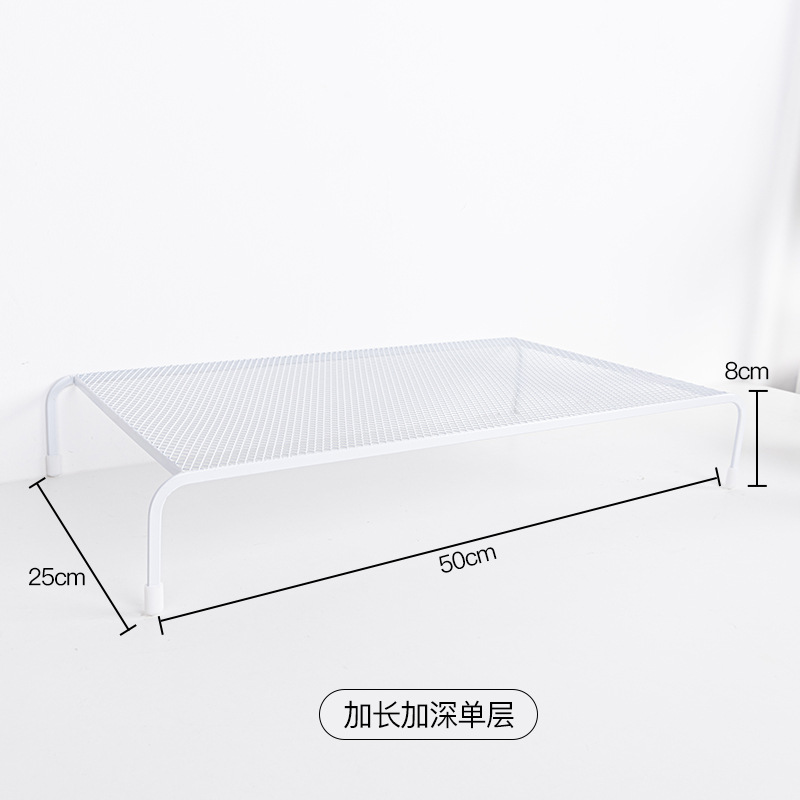 Organizador de almacenamiento minimalista para escritorio de dormitorio con soporte elevado para computadora, estante elevador para monitor de oficina sin instalación.