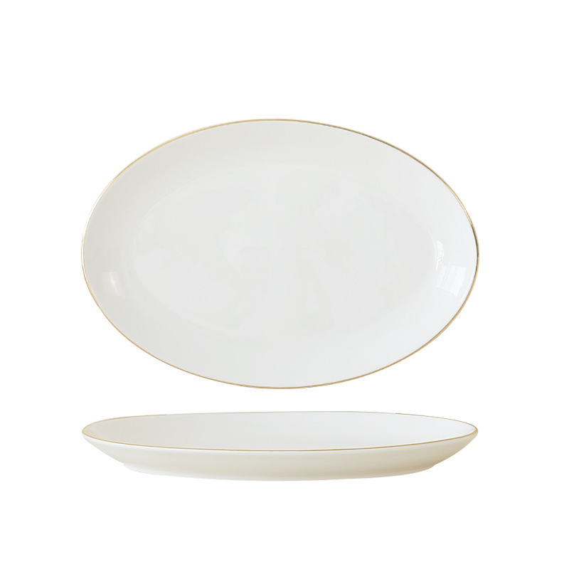 Conjunto de cubiertos de cerámica para 4 personas para el hogar de alta calidad simple relieve platos de arroz platos de arroz platos de alta temperatura platos