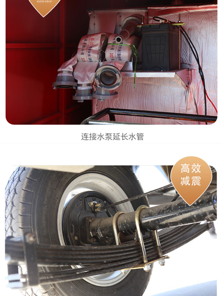 Manufacturer's Best-Selling 2-5 Seat Electric Fire Truck, Emergency Fire Truck for Tourist Areas, Fire Rescue Vehicle for Property and Factory Use