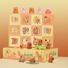 カピバラ12入盲箱スタンプ多形の美しい樹脂小物六一子供の日プレゼント
