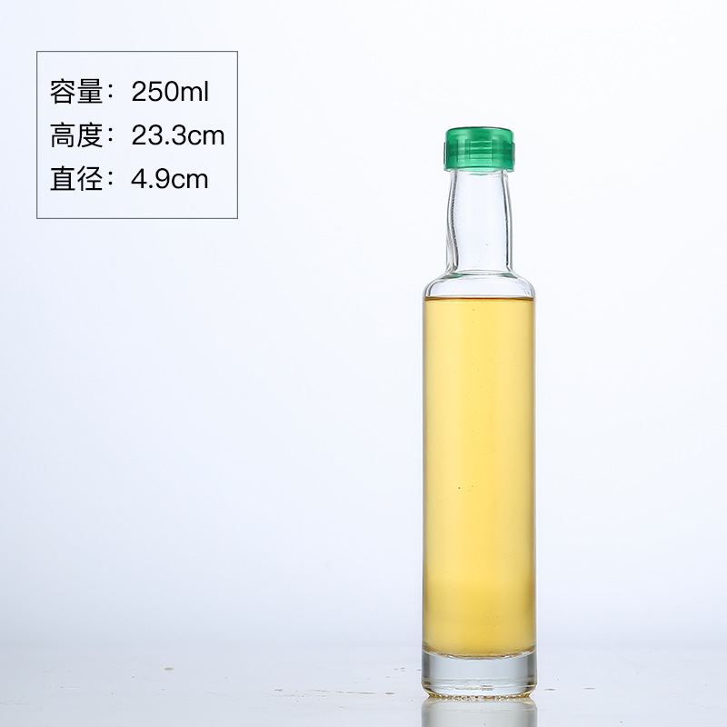 现货加厚山茶油玻璃瓶橄榄油瓶500ml亚麻籽油菜籽油瓶核桃油空瓶|undefined