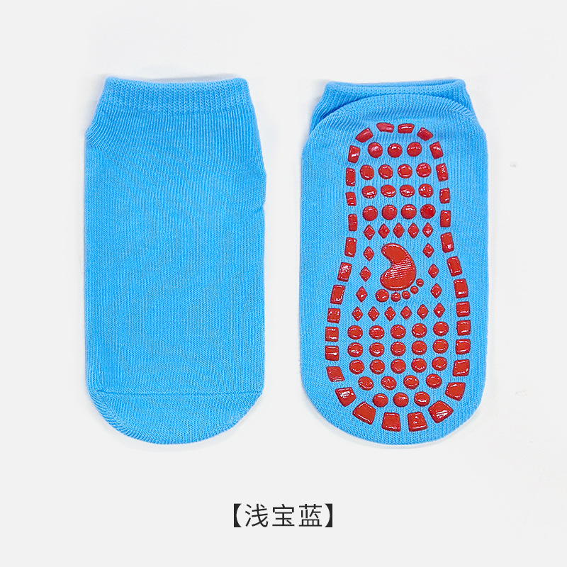 Calcetines Antideslizantes de Piso para Niños de Poliéster y Nailon, Transpirable, Absorción de Sudor, para Trampolín