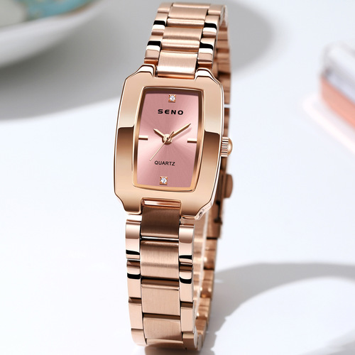 Factory Direct Shipping to Southeast Asia Best-Selling Trendy Square Women's Watch Waterproof Fashion Women's Student Wholesale Quartz Watch