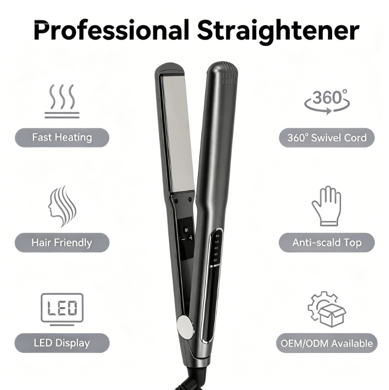 Fábrica directa de dos en cabello recto de doble propósito abrazadera de cabello rizado de doble propósito artefacto de modelado suelto casero no dañino alisador de cabello