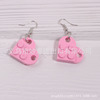 Brand multicoloured detachable constructor for beloved, earrings, wholesale