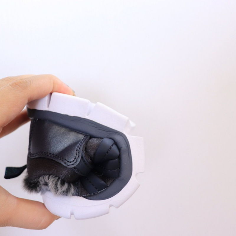 加绒毛毛虫儿童鞋2024冬季保暖新款男女童运动鞋宝宝学步鞋一脚蹬