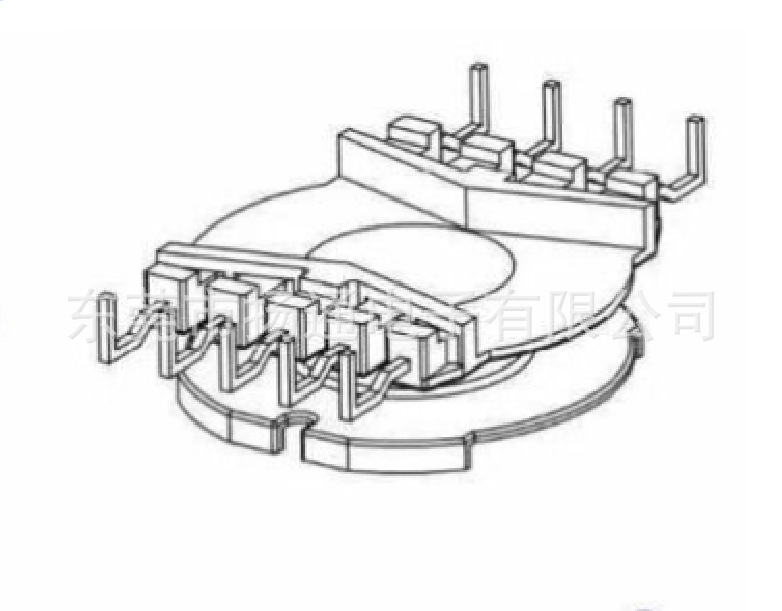PQ38高频骨架变压器骨架PQ38电源骨架4+5PIN bobbin变压器独立站