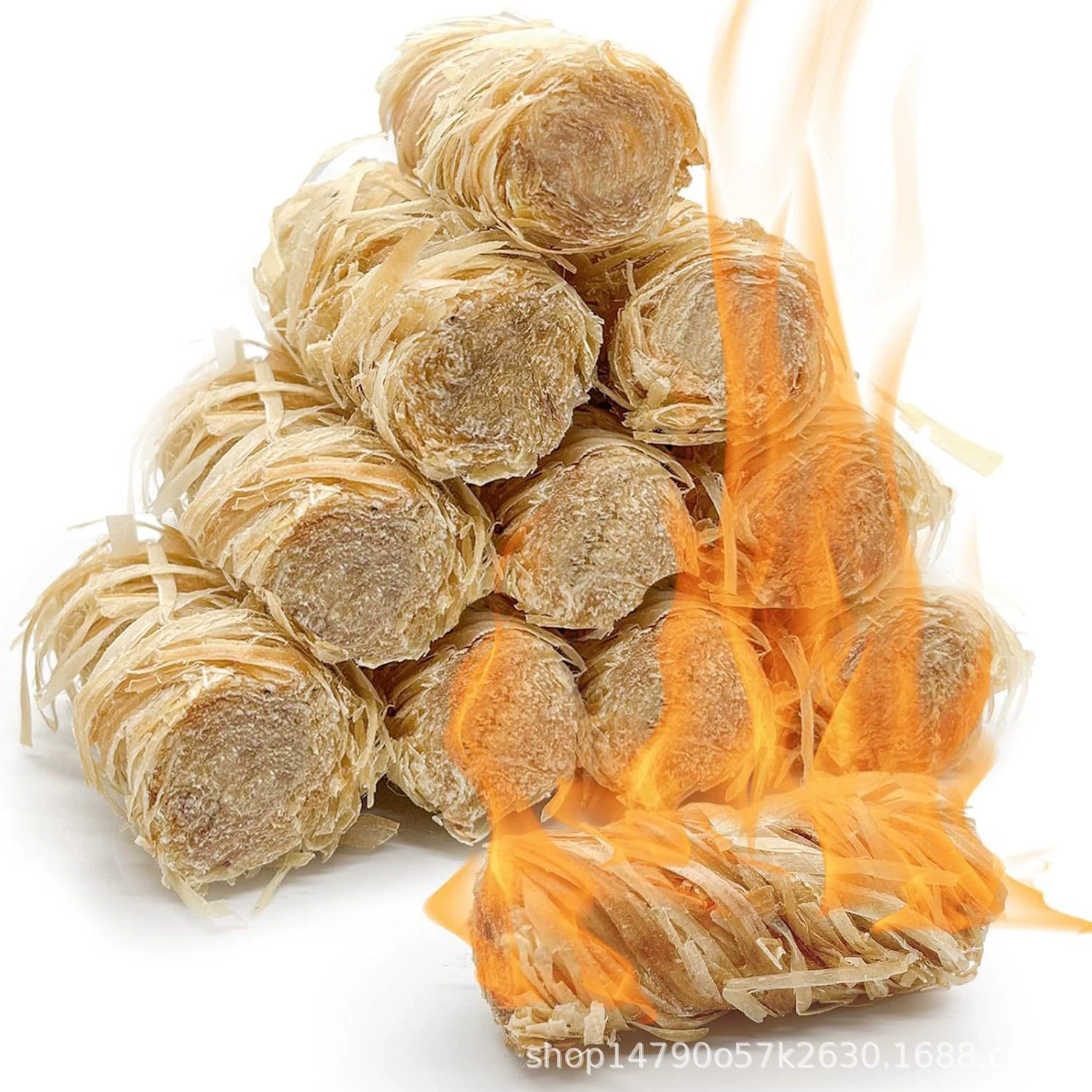 Трансграничная заводская сосновая шелковая восковая деревянная палочка для запала, рулон для кемпинга, барбекю, камина, помощь в сжигании, запал для быстрого зажигания, предотвращение