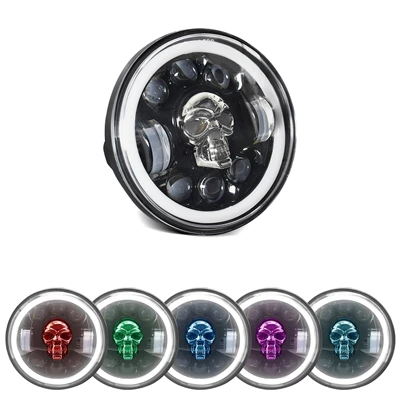 Mùmǎrén – 5.75 Inch Skull Motorcycle headlights, headlights