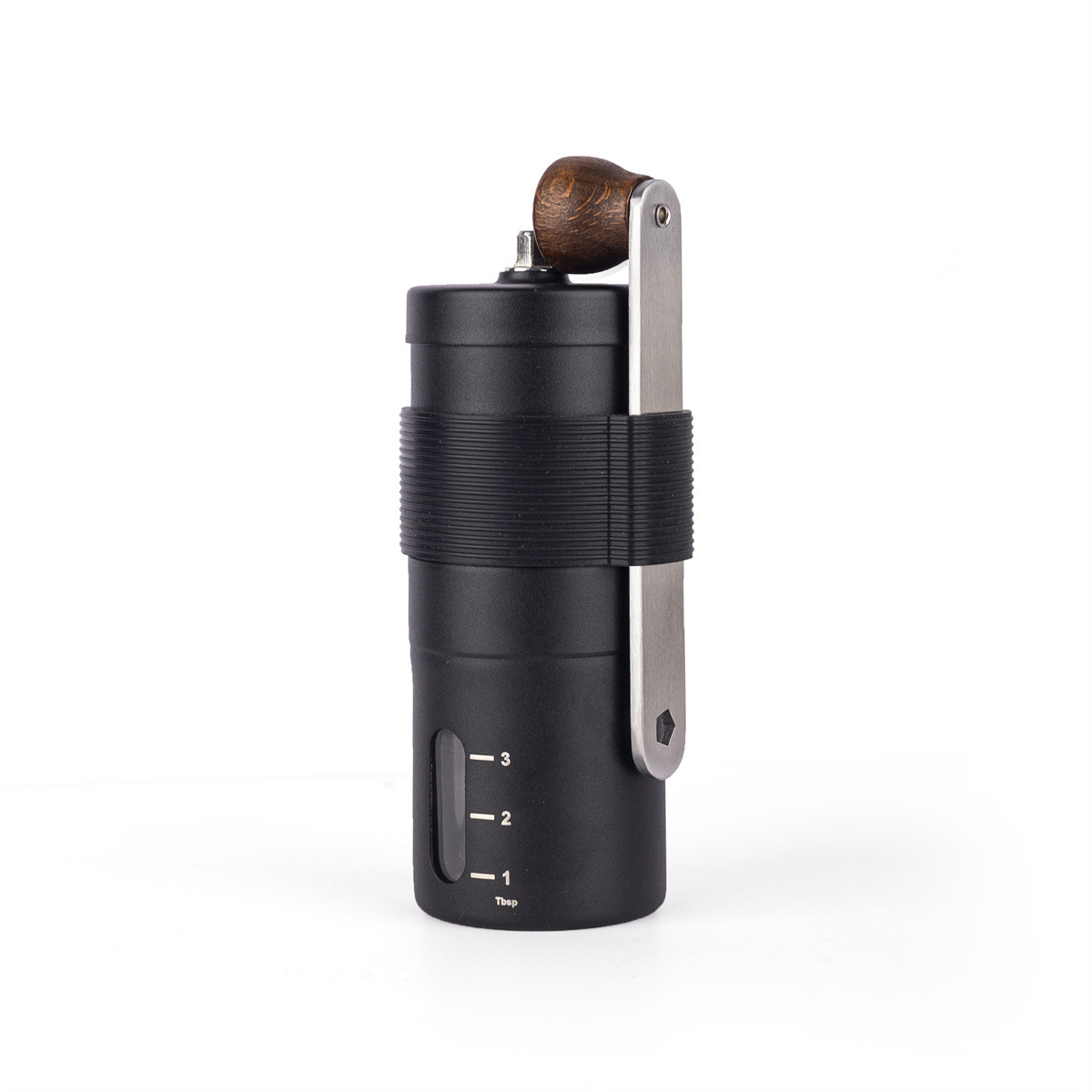 Molinillo de café manual de alta resistencia HD-A65E de acero inoxidable negro