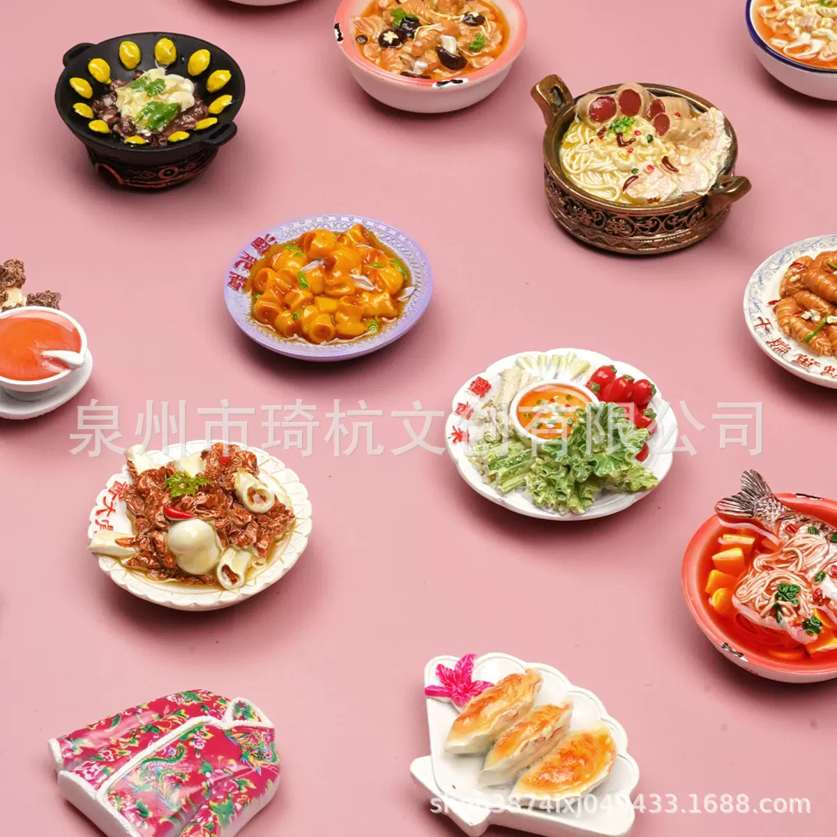 精品东北食玩特色菜铁锅炖锅包肉盲袋地方文创美食冰箱贴潮玩盲盒