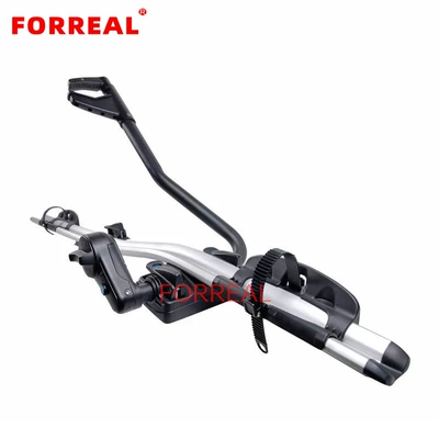 Roof bike rack car Roof rack - silver-aluminum-magnesium-bicycle-rack