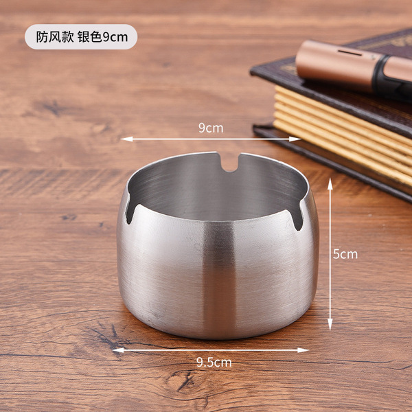 windproof ashtray stainless steel for hotel for commercial use