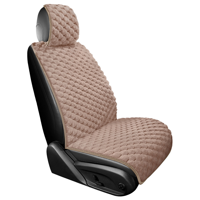 Cojín de peluche de automóvil comercio exterior ventas calientes cojín de asiento de automóvil de invierno imitación de cojín de cabello de conejo cojín de conductor image 7
