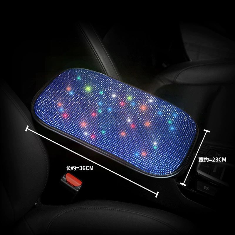 Venta al por mayor de diamante-caja de apoyabrazos del coche integrado pad universal interior caja de apoyabrazos central almohadilla protectora cubierta de los apoyabrazos engrosada almohadilla protectora