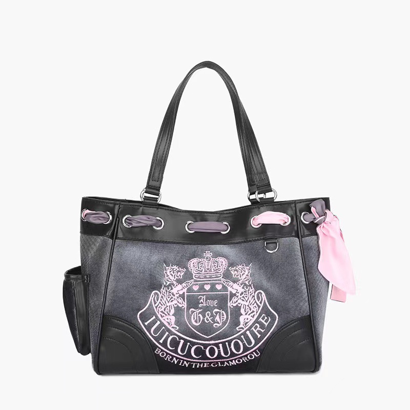 Women's Large Velvet Letter Vintage Style Streetwear Magnetic Buckle Tote Bag display picture 1