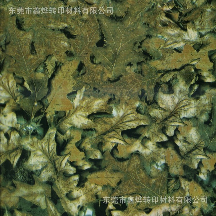 丛林迷彩水转印膜纸   丛林迷彩水披覆膜 树皮水转印膜纸
