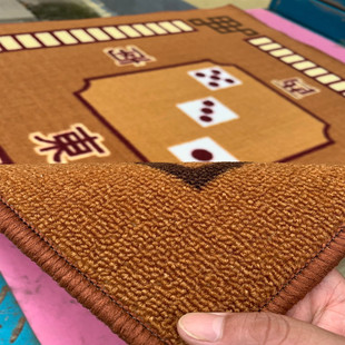 Mahjong Tablecloth Hand-Rubbed Mahjong Mat Home Playing Cards and Playing Poker Table Mat Thickeneded Silent Chess and Card Room Square Jikai