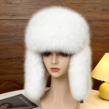 新款韩版毛绒雷锋帽男女冬季加厚仿皮草保暖防寒雷锋帽护耳包头帽