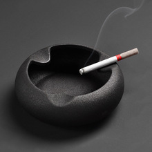 黑陶创意时尚潮流办公室客厅茶几现代简约个性家用陶瓷雪茄烟灰缸