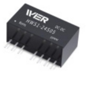 微尔WlER DC-DC 1W模块电源 小型SIP封装 HWS1-48S03