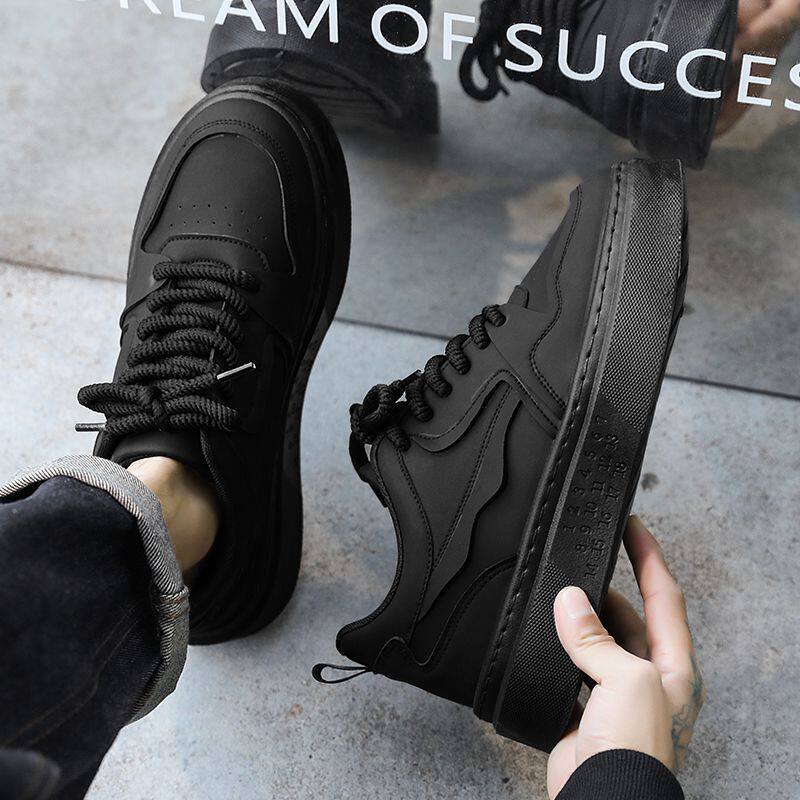 Giày thể thao nam đế dày chống trơn, giày sneaker casual thoáng khí đi làm — MQ21 màu kaki, MQ21 màu đen
