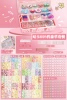 Card holder, set, fuchsia nurse uniform, sticker, 695 pieces