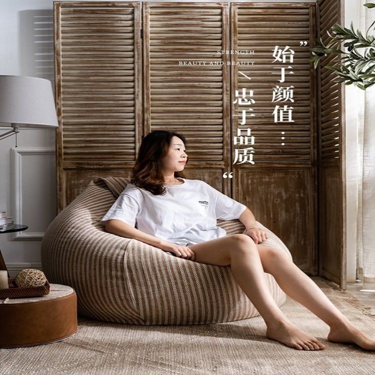 Lazy Sofa Tatami Single Small Apartment Beanbag Cute Little Sofa Creative Bedroom Balcony Casual Lazy Fig