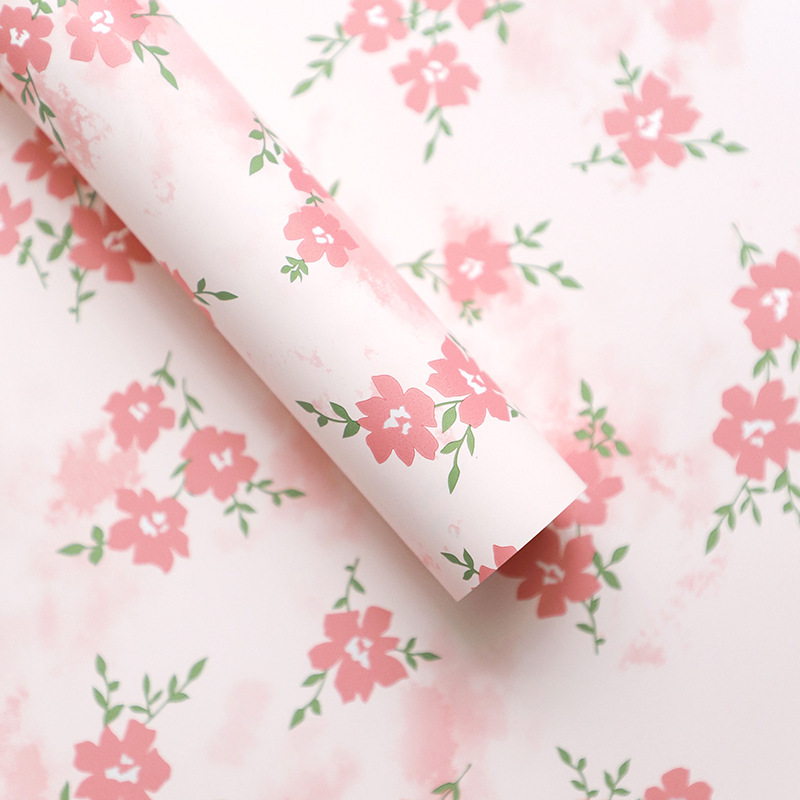 Changyi 卸売花マットフィルムフラワー包装防水紙ヨーロッパレトロブーケフラワー包装紙材料|undefined