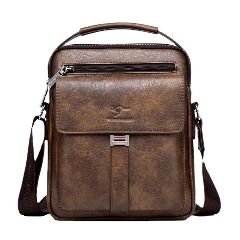 Men's Shoulder Bag Cowhide Casual Messen...