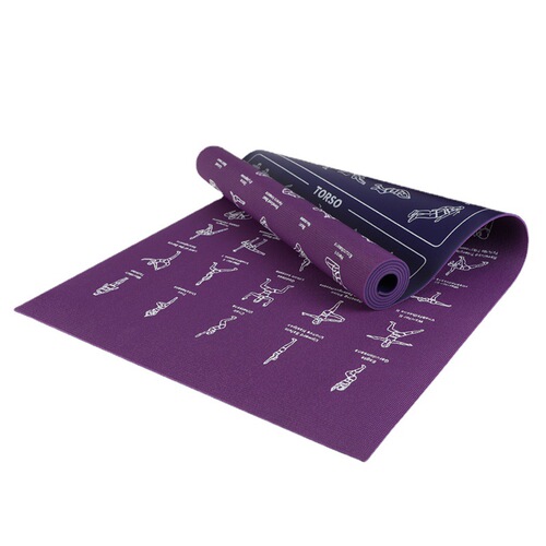 Fitness mat non-slip yoga mat manufacturer cross-border sports household rubber floor mat professional pvc training action mat