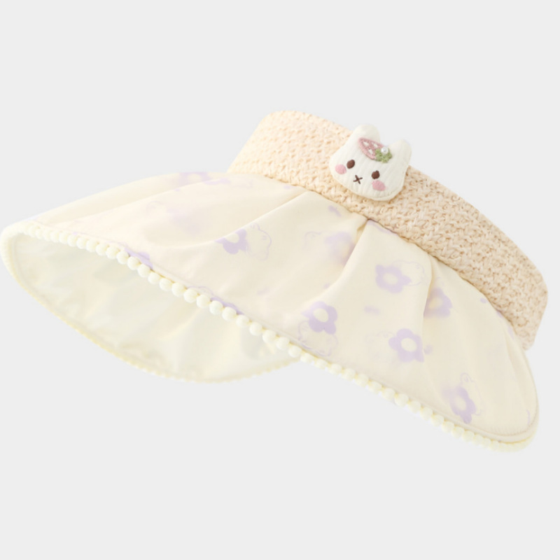 Chapéu de sol infantil com aba larga para o verão_voghion.com
