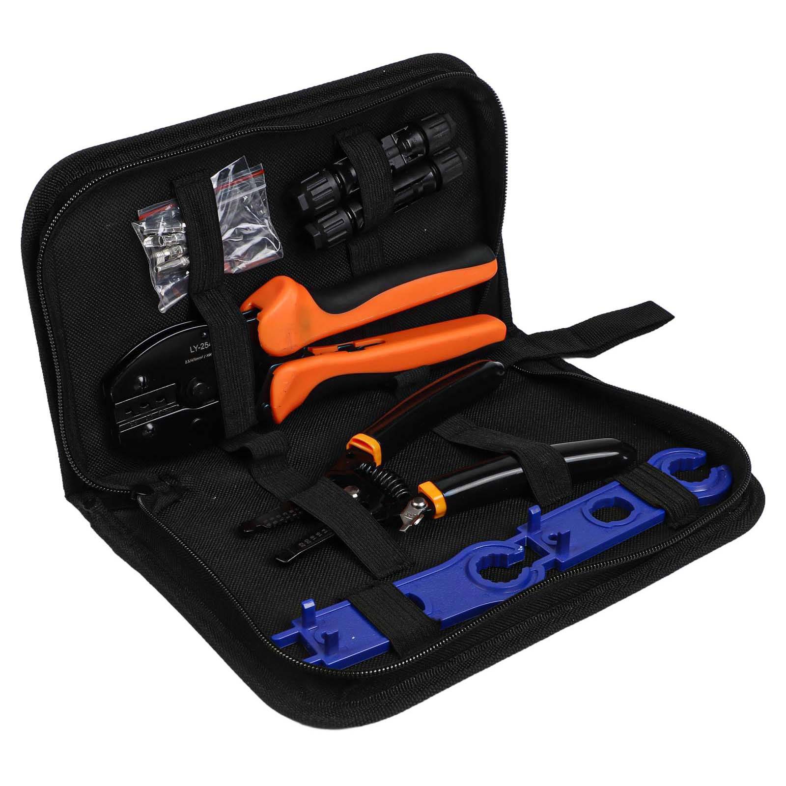 LY-2546B MC4光伏端子压线钳 连接器端子扳手压接钳工具包套装