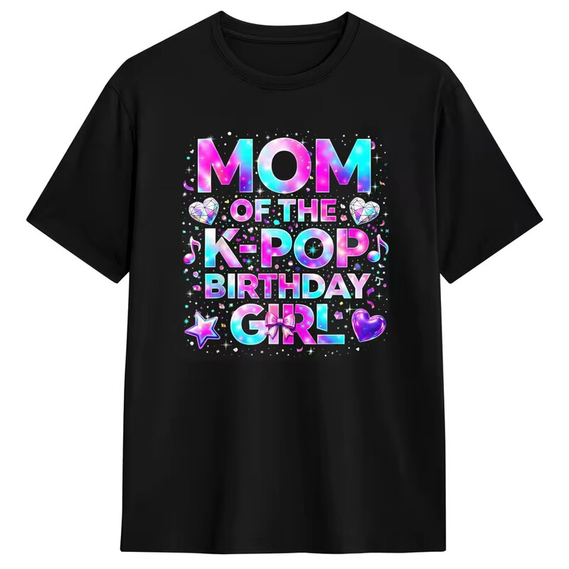 Cross-Border European and American Trendy T-Shirts Men's T-Shirts Korean Clothing Pure Cotton Tops Birthday Music Men's Clothing Men's Short-Sleeved T-Shirts