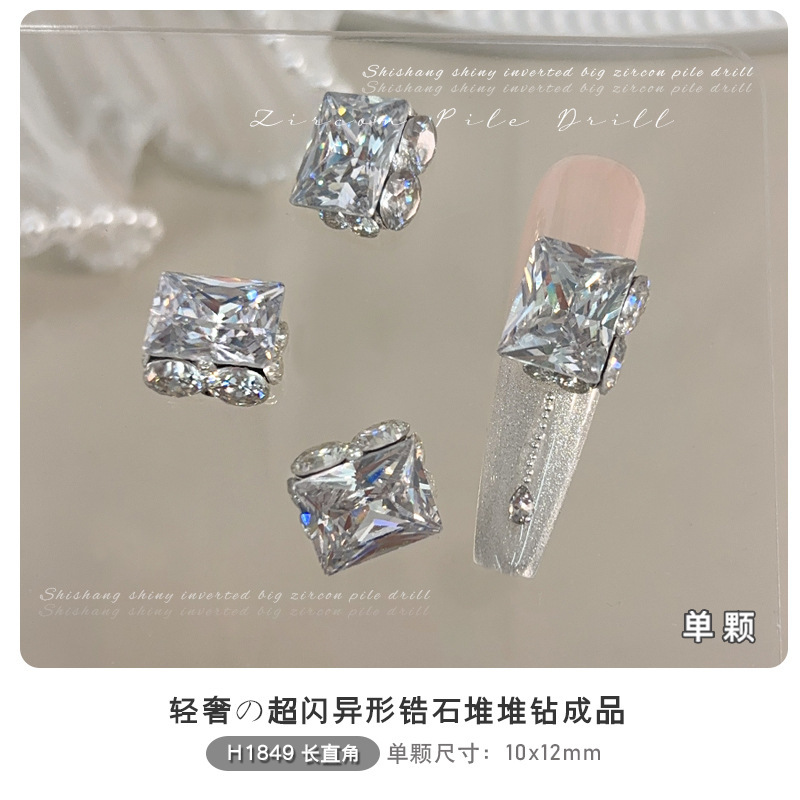 Gran ángulo recto de zircon glaciar 10 * 12 mm