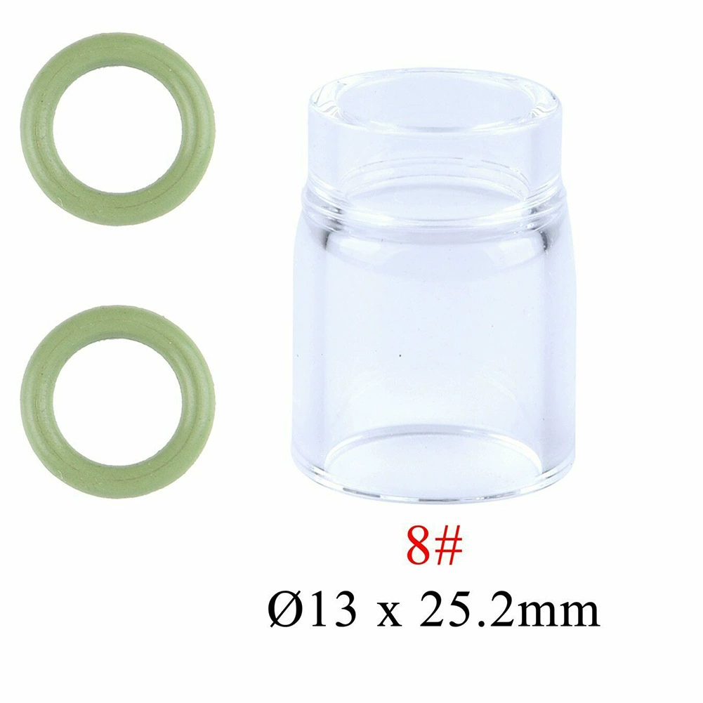 [Cross-border e-commerce special] Argon arc welding accessories set high temperature resistant quartz cup 8#