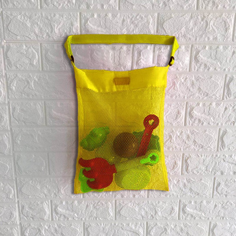 Bolsa de almacenamiento plegable para niños, bolsa de aseo de malla multicapa, bolsa de playa grande, bolsa de almacenamiento portátil para juguetes, disponible en stock