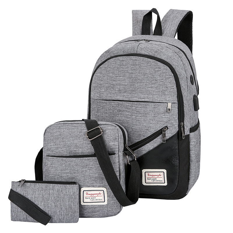 メーカー直売三点セットリュックサックレジャービジネスパソコンリュックサック旅行カバン男女高校生学生カバン|undefined