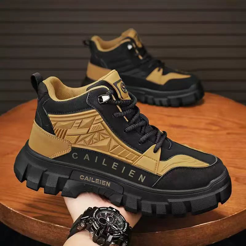 BOTAS martin, zapatos masculinos, parte superior, zapatos de montañismo al aire libre retro británicos en otoño, zapatos de montañismo impermeables, antideslizantes, suelas gruesas y resistentes al desgaste, zapatos de herramientas masculinos image 2