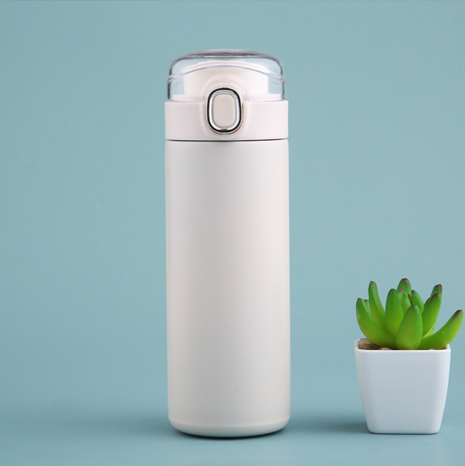 La celebridad de Internet transfronteriza rebote ventosa inteligente Pantalla de moda de acero inoxidable taza de agua de la personalidad de la taza del estudiante taza de regalo